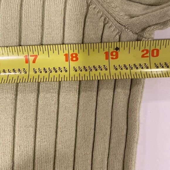 Talbots light green cotton blend ribbed pullover sweater size XL - Picture 7 of 8